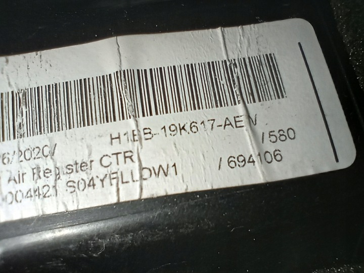 FORD PUMA MK2 GRILLE CONDUIT D'AIR CENTRALE H1BB-19K617-AEW EUROPE