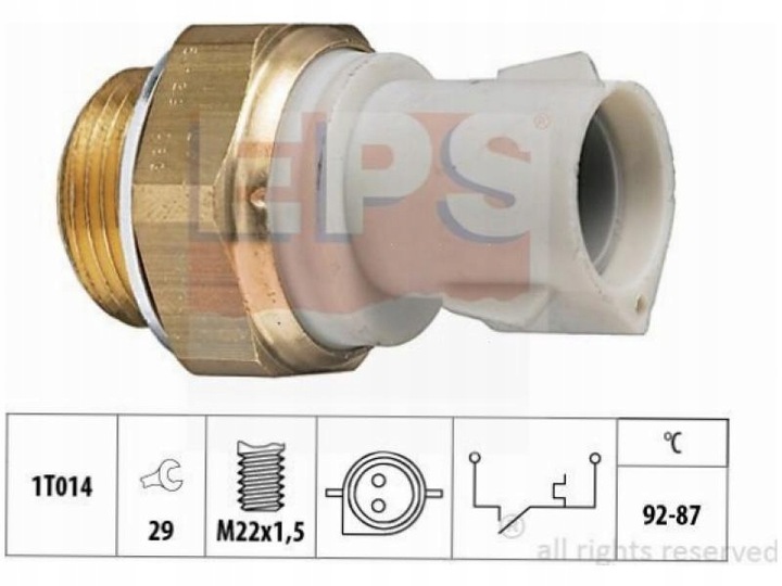 TERMOWYLACZNIK FAN FORD ESCORT IV MK4 1.6 1.8 86-90 V MK5 1.8 90-95 photo 2 - milautoparts-fr.ukrlive.com