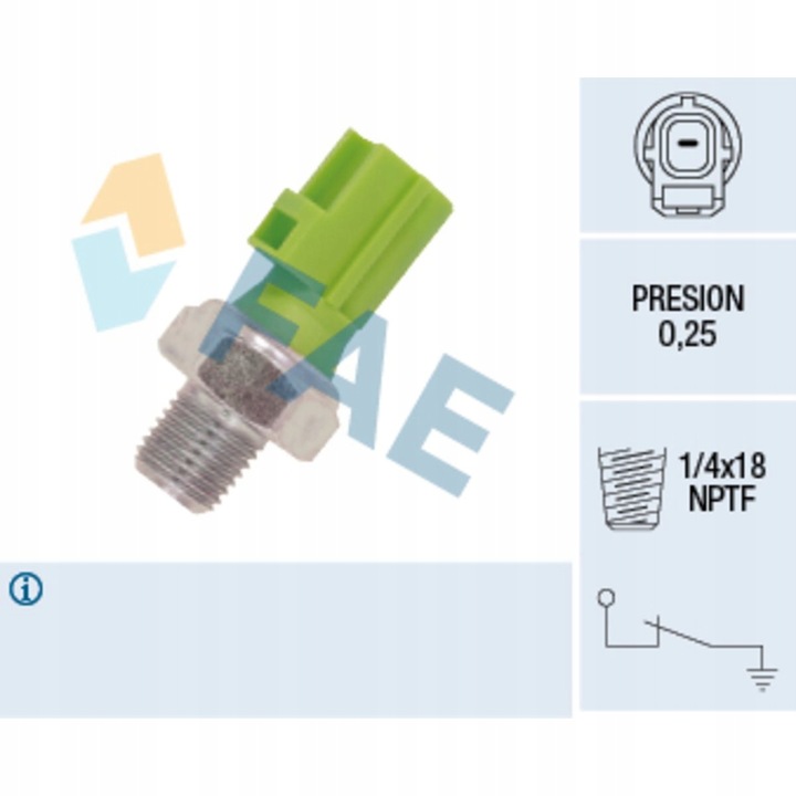 SENSOR DE PRESIÓN ACEITES FORD 12613/FAE FAE ELÉCTRICA 