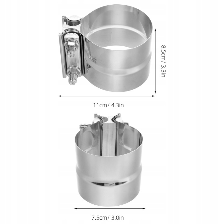 UNIVERSELLE COLLIER DE SERRAGE AVEC ACIER INOXYDABLE 304 VERS RÉPARATION POJAZDOW