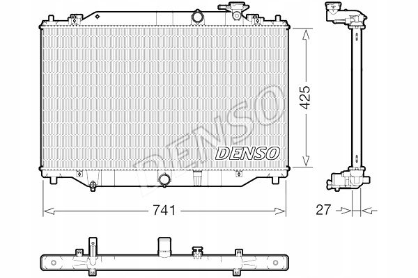 DENSO RADUADOR DEL MOTOR DE AGUA MAZDA CX-5 2.2D 04.12- 