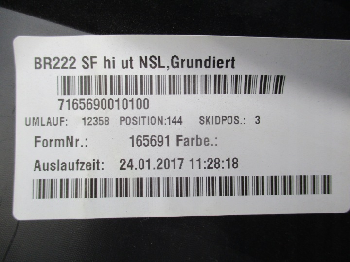 SPOILER DOUBLURE PARE-CHOCS ARRIÈRE MERCEDES W222 A22288