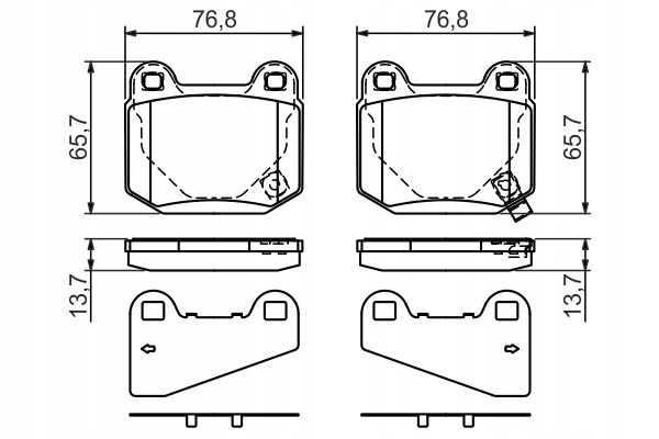 ZAPATAS DE FRENAPARA PARTE TRASERA PARA SUBARU IMPREZA 2.0 WRX 2.5 