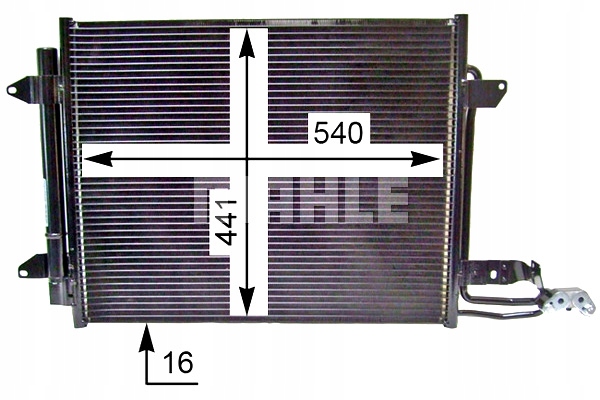 MAHLE CONDENSADOR DE ACONDICIONADOR VW CADDY 3 CADDY 3 MINIVAN CADDY 