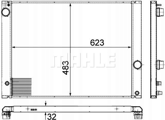 BEHR MAHLE RADIATEUR BMW E66/E66 7 05- AUTOMATE