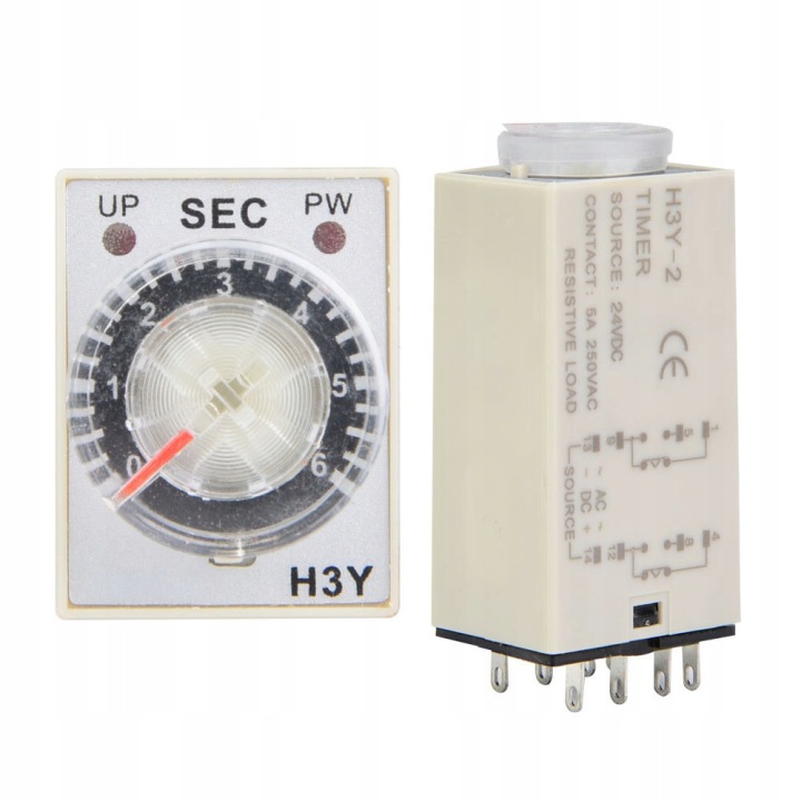 RELAIS CZASOWY 24V DC, COMPTEUR OPOZNIENIA
