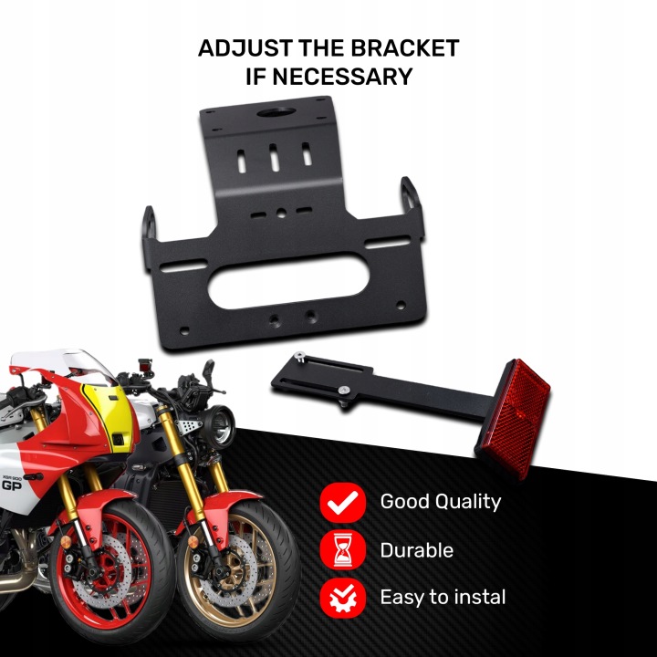 DYDYKOWANY POIGNÉE CADRE DE PLAQUE D'IMMATRICULATION VERS YAMAHA XSR 900 RN80 2022-26