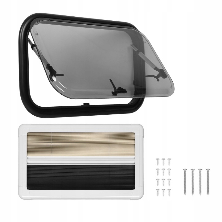 VITRE RV L700 H400 MM AVEC EKRANEM SUNSHADE DOUBLE WARSTWOWA SZKLANA 1P