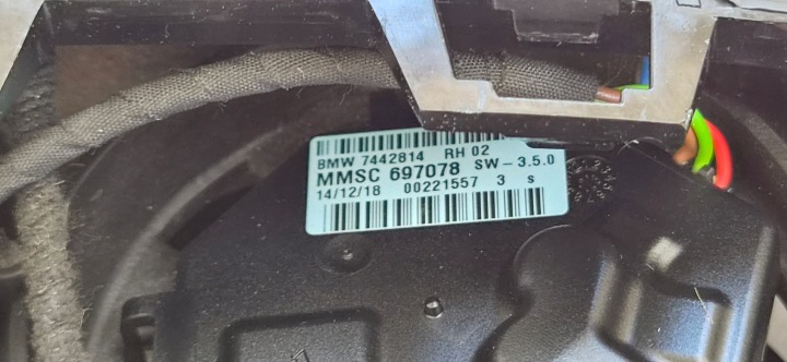 RÉTROVISEUR DROIT BMW X3 G01 X4 G02 5PIN 2017- 7442814