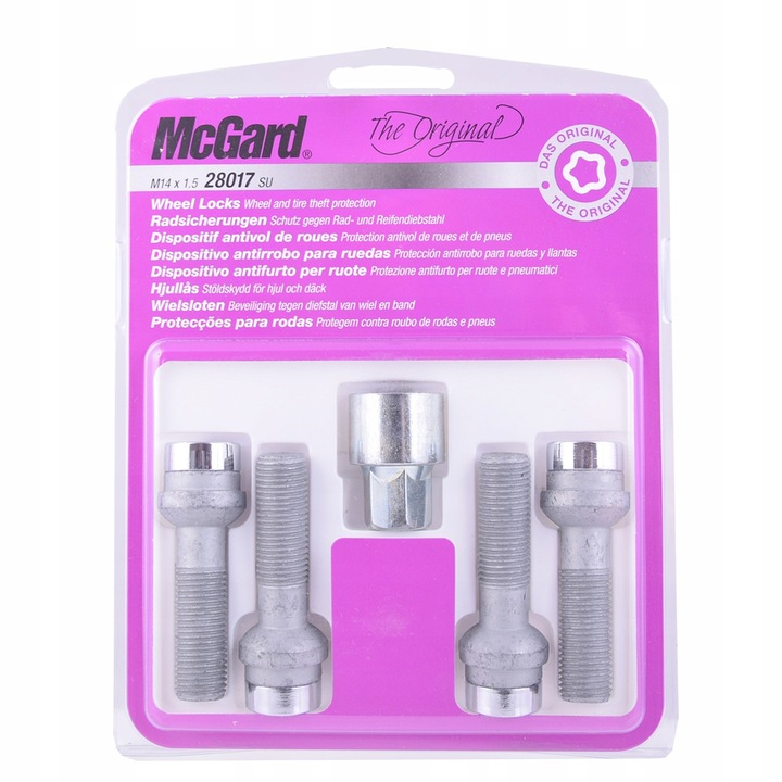 MCG28017SU MCG TORNILLOS ZABEZPIECZAJACE PARA DISCOS MCGARD CLASSIC AUDI, INFINITI, 