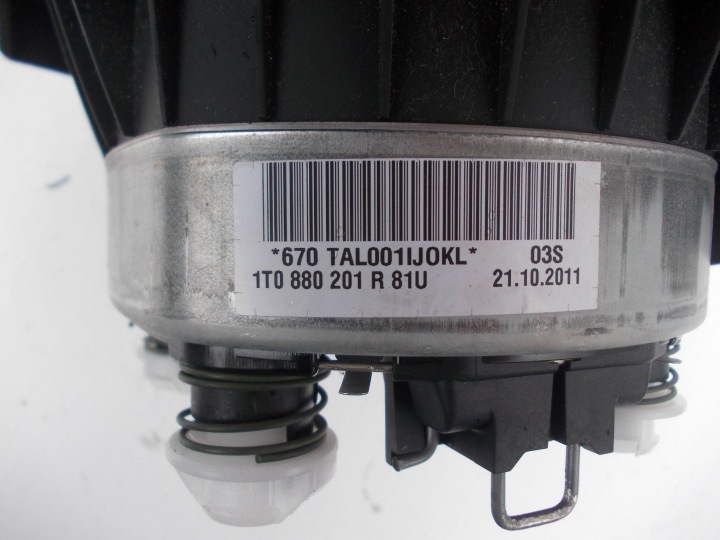 VW TIGUAN I 5N LIFT 11-15R COUSSIN AIRBAG CONDUCTEUR 1T0880201R