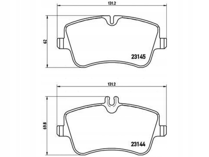 ZAPATAS PARTE DELANTERA MERCEDES CLASE C CL203 1.8-2.3 01-08 