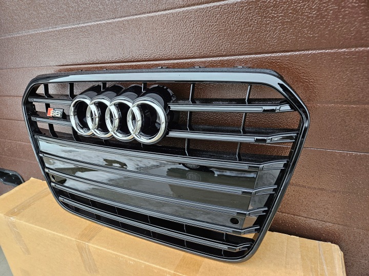 CALANDRE GRILLE NOIR BRILLANT AUDI A6 S6 C7 AVEC PAQUET 2011-2015R. ENSEMBLE
