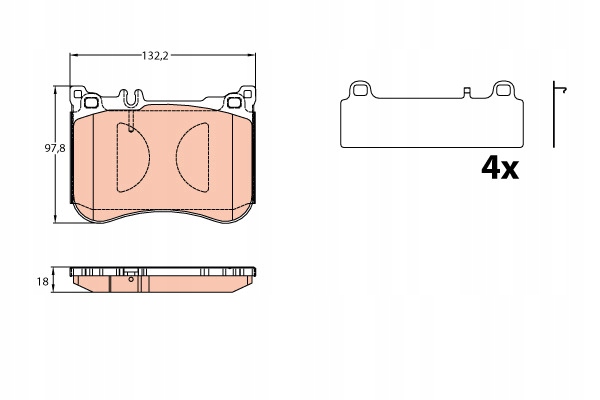 ZAPATAS HAM. DB P. W222- C217 13- 