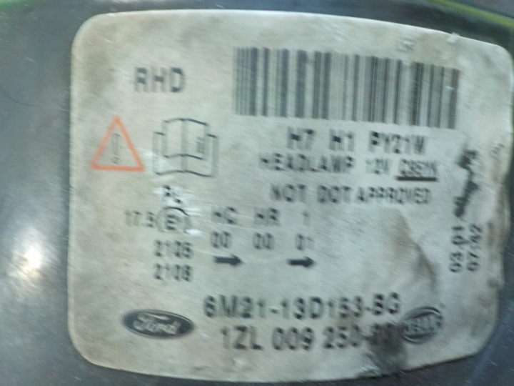 FORD S-MAX 08R 5D PHARE GAUCHE AVANT LENTILLE 6M21-13D153-BC