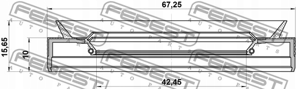 SIMER. 44X67X10/15,5 44X67X10X15,7