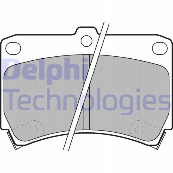 PLAQUETTES HAM.MAZDA 121 LP743 DEL