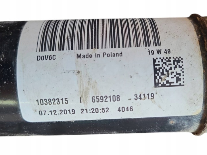 ARBRE DE TRANSMISSION ENSEMBLE VOLVO V60 31437627