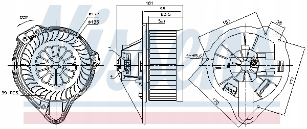 VENTILATEUR VENTILATEUR NISSENS 3506530 6849562 682081