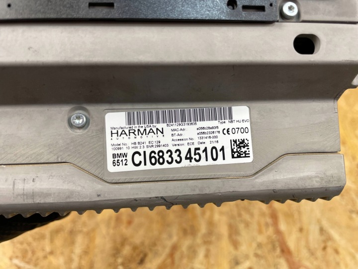 LECTEUR DE CARTE UNITÉ NAVIGATION NAVIGATION BMW X3 F25 X4 F26 6833451 CI683345101