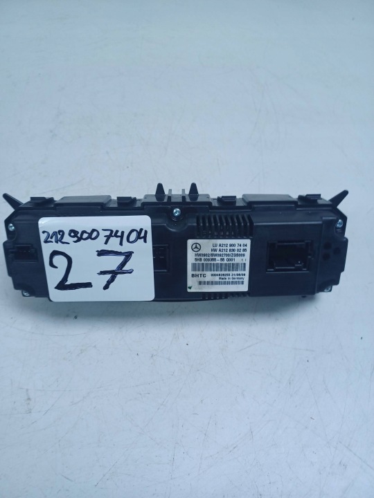 PANNEAU CLIMATISATION MERCEDES-BENZ E W212 212 A2129007404