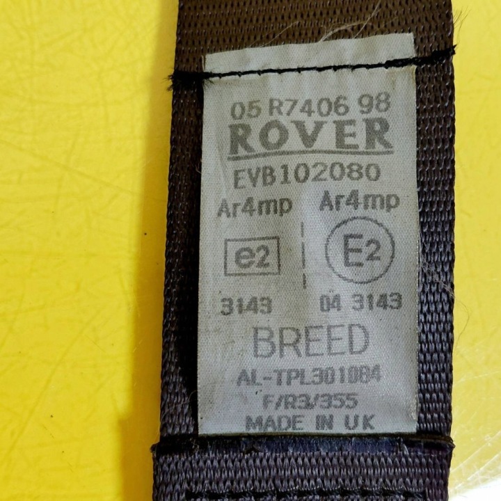 CEINTURE DE SÉCURITÉ DROIT AVANT ROVER ROVER EVB102080 NR2389