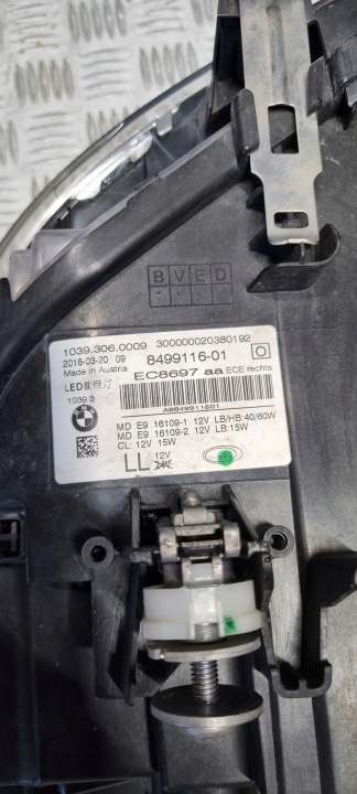 BMW G30 G31 PHARES AVANT LED ENSEMBLE COMPLET 7214955 8499116