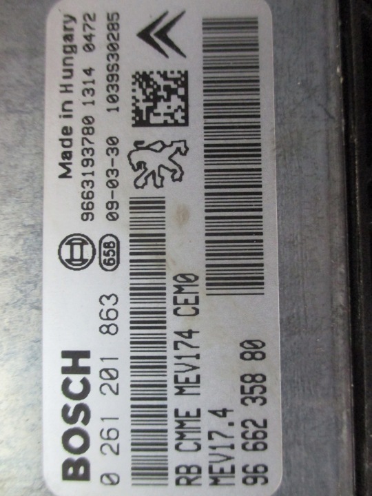 CONTRÔLEUR ORDINATEUR MOTEUR PEUGEOT 207 SW 1.4 B 9666235880