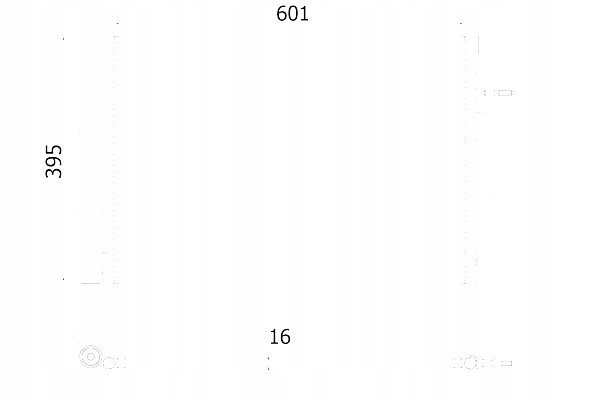 CONDENSADOR DE ACONDICIONADOR OPEL MAHLE 