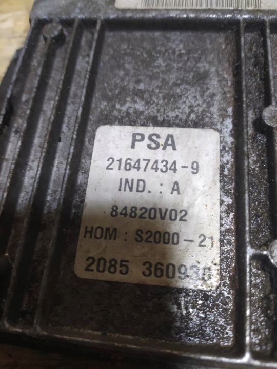 ORDINATEUR 9646184980 9646988980 S2000-21 PEUGEOT CITROEN