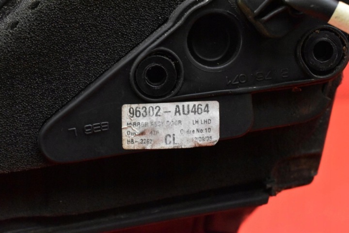 RÉTROVISEUR GAUCHE NOIR EUROPE 024180 NISSAN PRIMERA P12 01-08 5 GOUPILLE