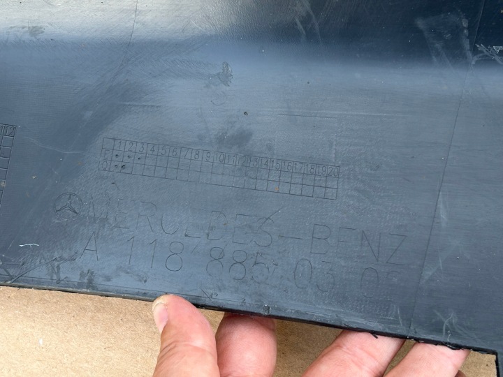 MERCEDES CLA W118 AMG SPOILER DOUBLURE PARE-CHOCS ARRIÈRE ARRIÈRE