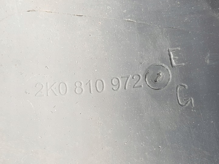 PASSAGE DE ROUE DROIT ARRIÈRE VW CADDY III 2004-2015 BON ÉTAT ORIGINAL 2K0810972E