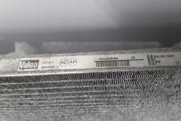 RADIATEUR CLIMATISATION CITROËN C5 I (DC_) 9632629580 2.0L DIESEL 79KW 2002