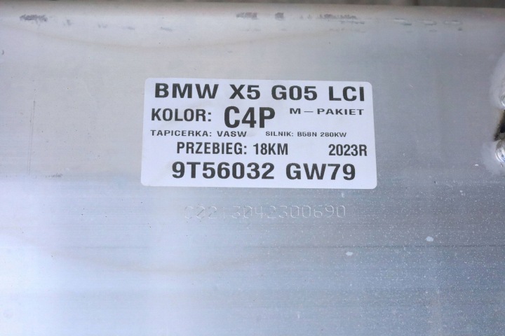 CHÂSSIS CHÂSSIS TRAVERSE ARRIÈRE ARRIÈRE BMW X5 X7 G05 G07 6894149 18KM