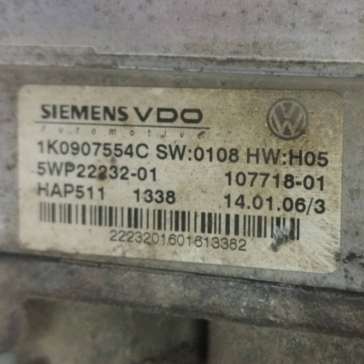 2007 VOLKSWAGEN PASSAT B6 ARRIÈRE MÉCANISME ROZNICOWY 1K0907554C