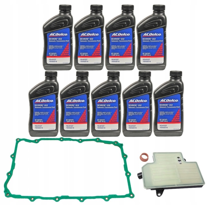 FILTRE BOÎTES AUTOMATYCZYNEJ CHEVROLET SILVERADO 9× HUILE PRZEKLADNIOWY ACDELCO DEXRON ULV ATF 0,946 GAUCHE