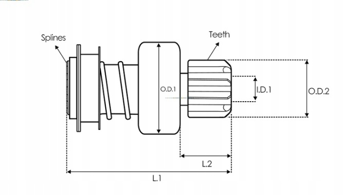 SD2049 AS BENDIX DÉMARREUR