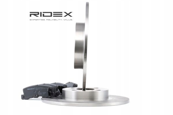 DISQUES I PLAQUETTES FREIN RIDEX ARRIÈRE VERS AUDI A3 BERLINE COMPACTE (8P1) 266MM
