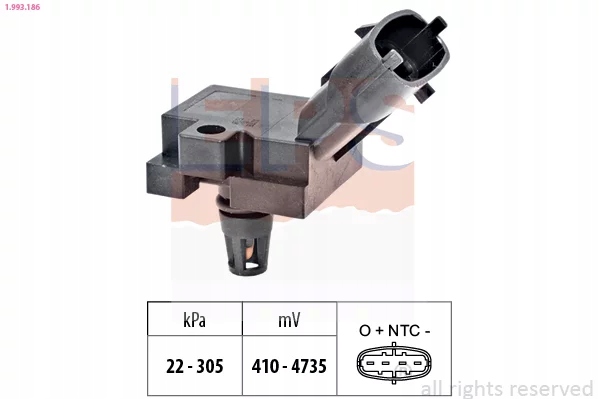 1-993-186 SENSOR PRESIÓN AIRE FORD 