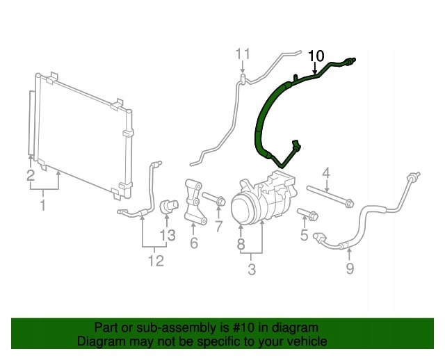 CADILLAC CTS 3.6 V6 CABLE DE ACONDICIONADOR 15261843 