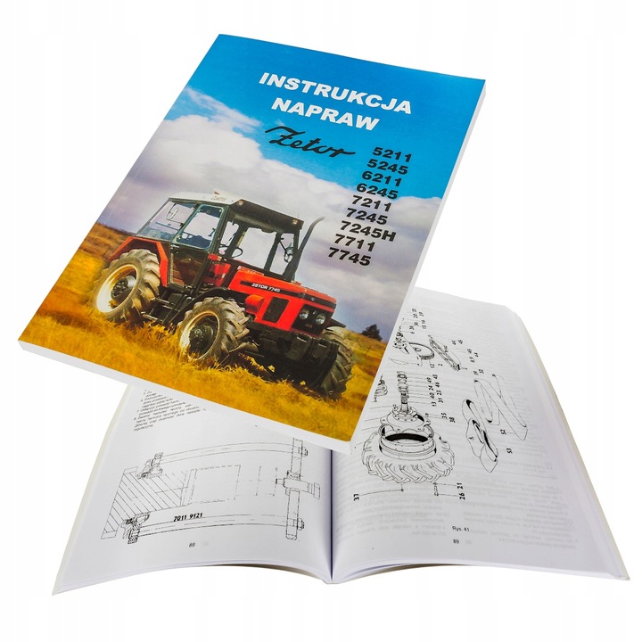 MANUAL REPARACIÓN + KATALOG PIEZAS DE REPUESTO ZETOR 5211-7745 