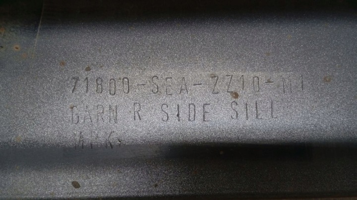 HONDA OE 71800SEAZZ10M1 MOULURE SEUIL