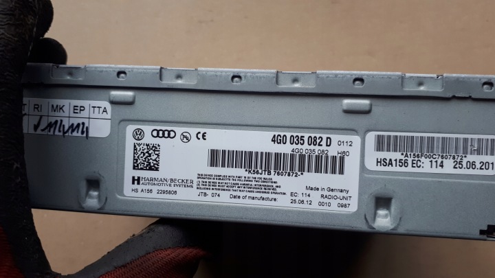 S4 B8 LIFT A4 MODULE SYNTONISEUR RADIO 4G0035082D A5 S5