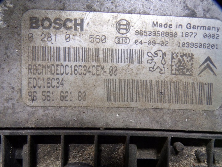 PEUGEOT 206 1.6 HDI ORDINATEUR CONTRÔLEUR MOTEUR 9656162180