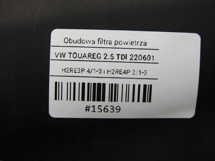 CHÂSSIS FILTRE AIR VW TOUAREG I 2.5 TDI