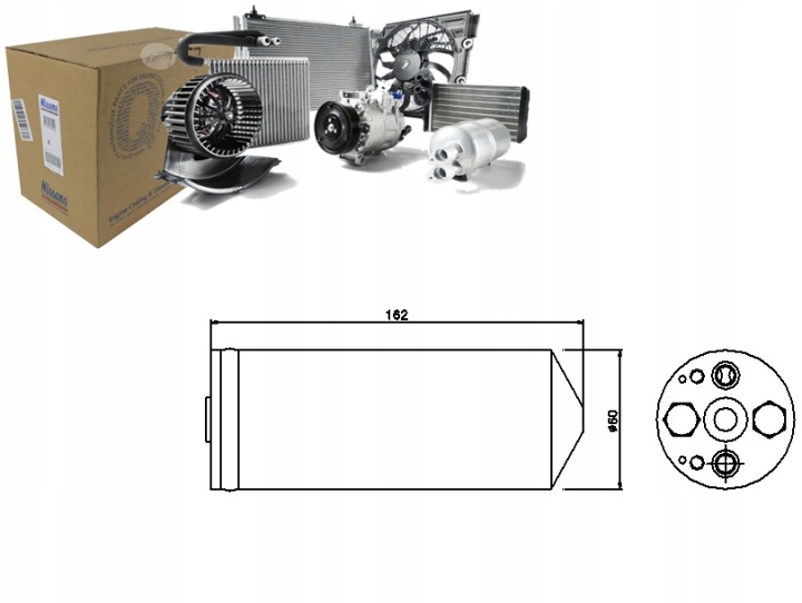 NISSENS 95345 DÉSHYDRATEUR CLIMATISATION