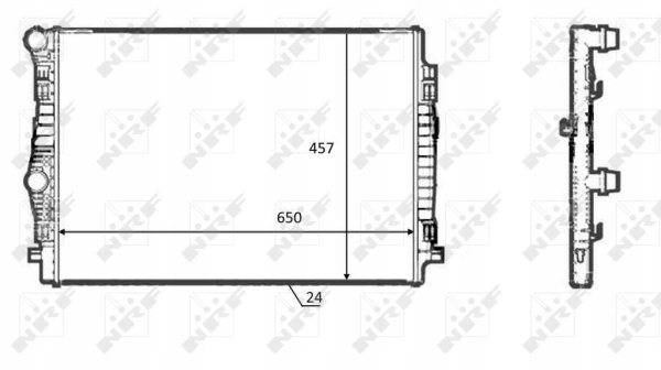 RADUADOR SISTEMA DE REFRIGERACIÓN DEL MOTOR 58392 