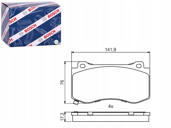 ZAPATAS DE FRENADO PARTE DELANTERA CHRYSLER 300C DODGE CHALLENGER CHARGER MAGNUM 