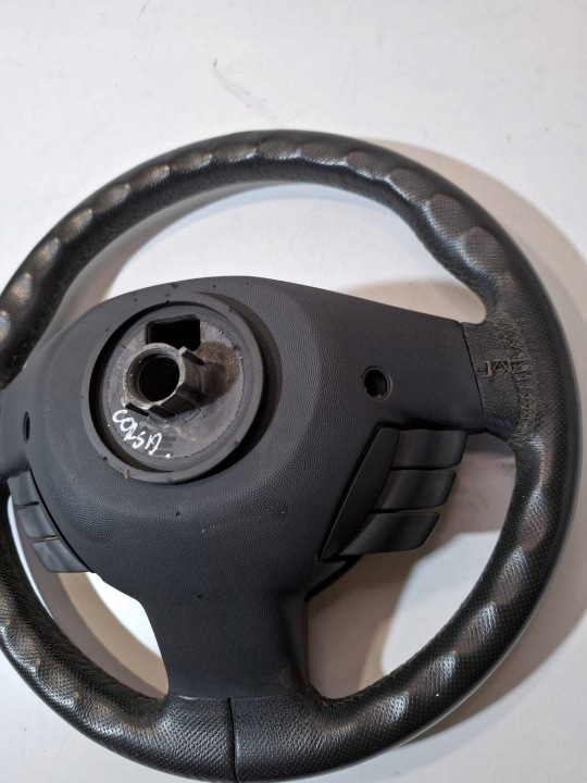 268.OPEL CORSA C VOLANT CUIR MULTIFONCTION AIRBAG 9191942 8039566